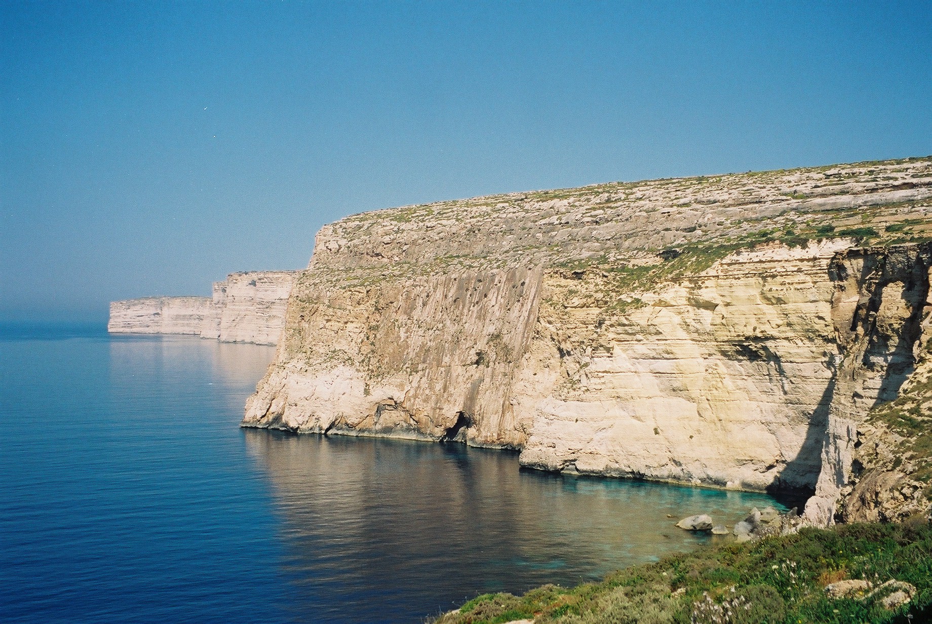 Klipporna vid Ta' Ċenċ på Gozo
